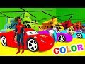 Learn Colors McQueen Cars and Spiderman Cartoon Full Episodes In English 2017