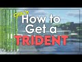 You can trade a trident with a drowned in minecraft