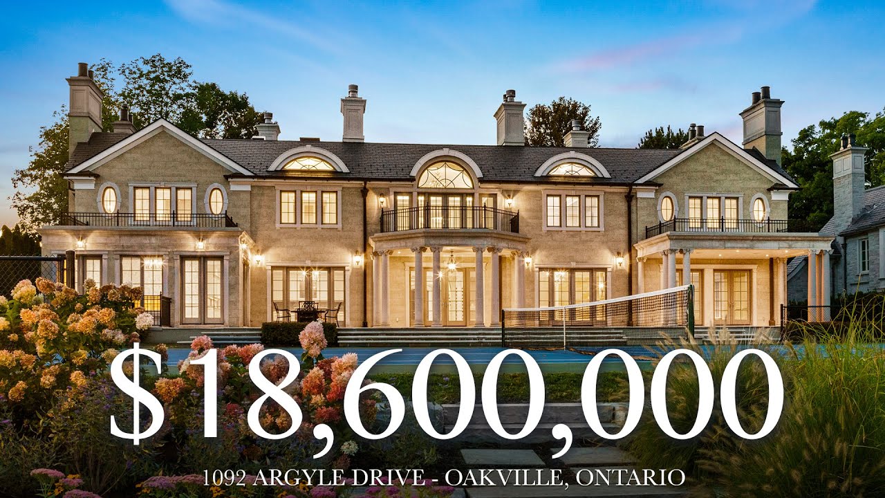 18,600,000 Luxury Lakefront Residence on Oakville's Golden Mile