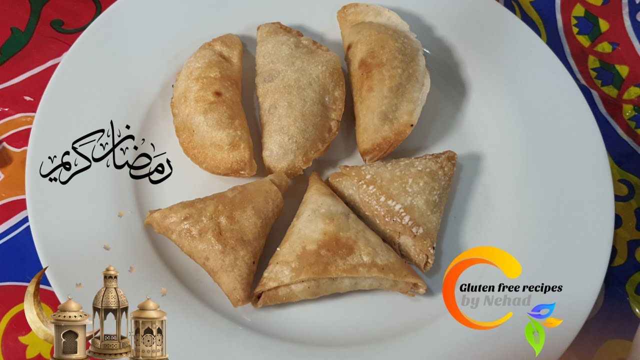 سمبوسة خالية من الجلوتين والبيض و اللبن 💯✔️ #حساسية_القمح