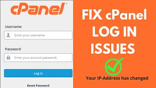100% working , Cpanel - Your IP address has changed. Please log in again.