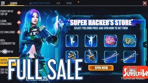 NEW SUPER HACKER STORE IN EUROPEAN SERVER 😲|| OP EVENTS AND NEW POKER MP40 TOP UP EVENT|| FREE FIRE