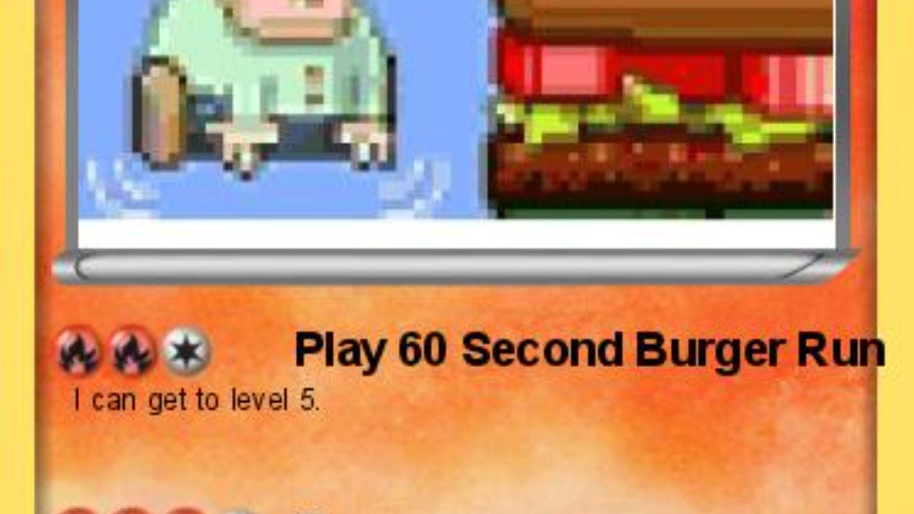 Beating 60 second burger run 60 times YouTube