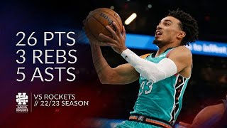 Tre Jones 26 pts 3 rebs 5 asts vs Rockets 22\/23 season