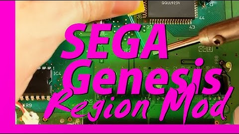 SEGA Genesis 1 Region Mod (NTSC to NTSC-J)