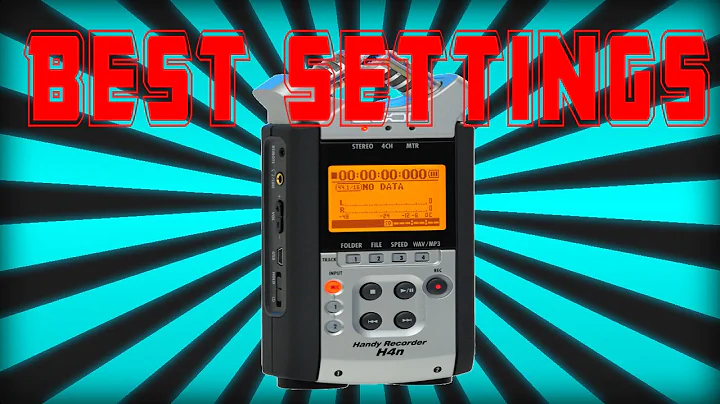 ZOOM H4N BEST SETTINGS