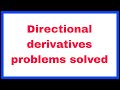 Directional derivatives problems solved| step by step calculus 3 Help#maths,#education