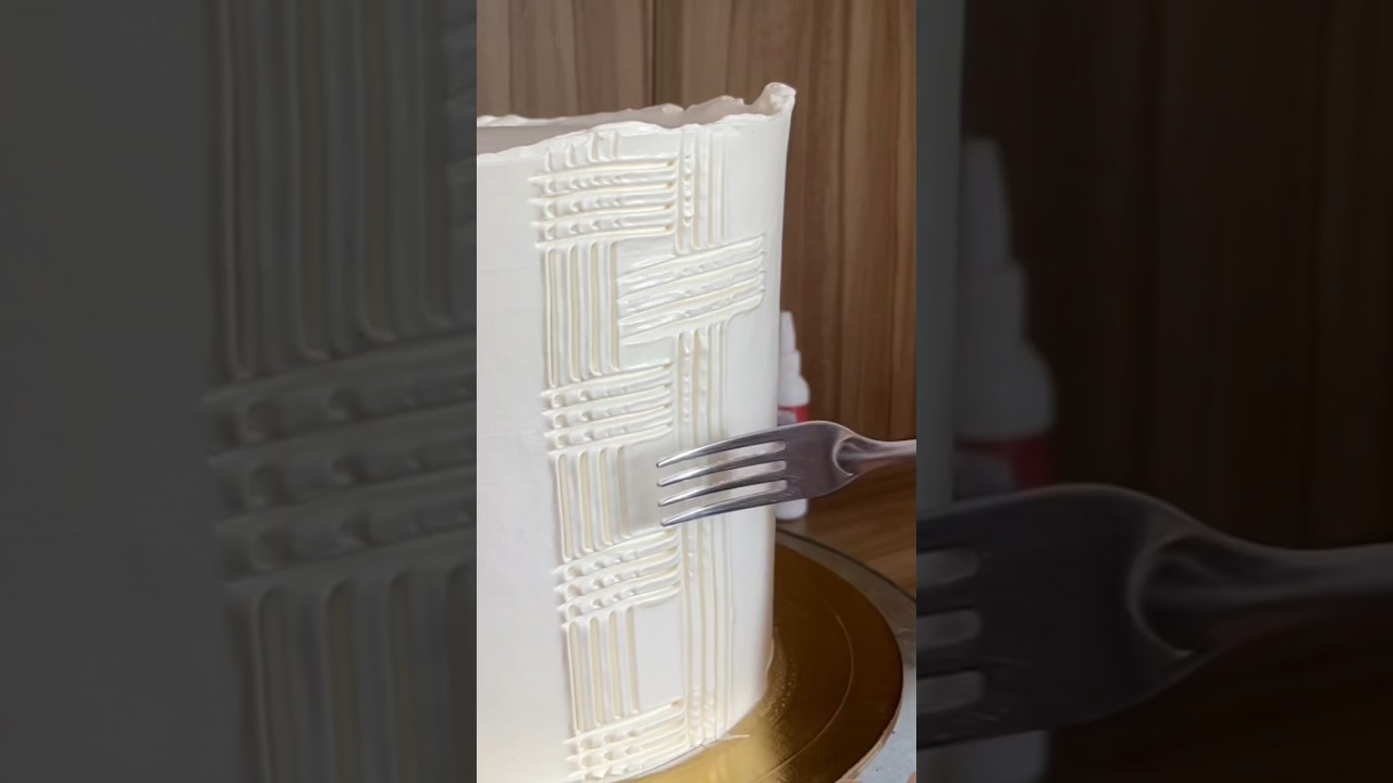 Confeitando bolo com GARFO #dicasdeconfeitaria