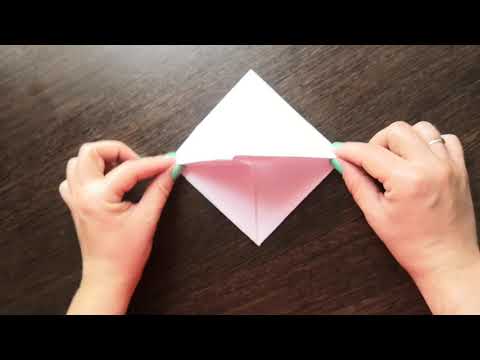 Оригами аленький цветочек видео