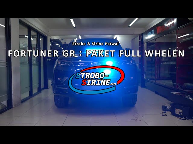 Instalasi Strobo & Sirine WHELEN di Toyota Fortuner GR class=