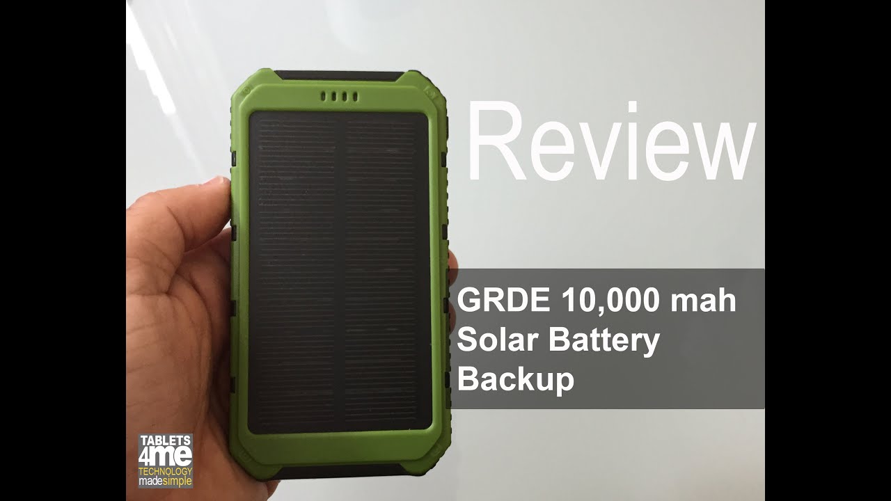 Solar Battery Backup for Your iPhone, LG G4 or Galaxy S6 from GRDE