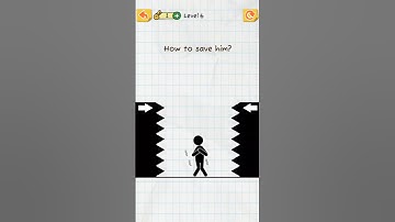 draw 2 save stickman puzzle level 6 #shorts #gaming #gameplay