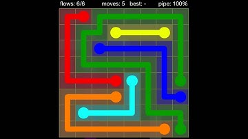 Flow Free Regular Pack 8x8 level 3 Solution