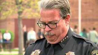 Douglas County Sheriff Tony Spurlock reads family statement