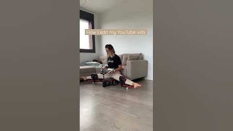 Behind scenes - Video editing & middle splits ✌🏼#flexiblegirl #middlesplits #stretching