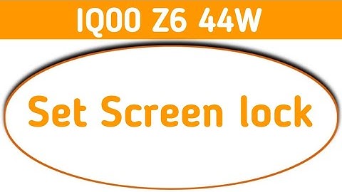 IQOO Z6 44W - Set Screen lock || IQOO Z9x 5G me pattern password kaise lgaye