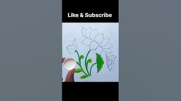kamal ka phool kaise paint karen, how to draw & pent lotus flower #kamal #lotus #art