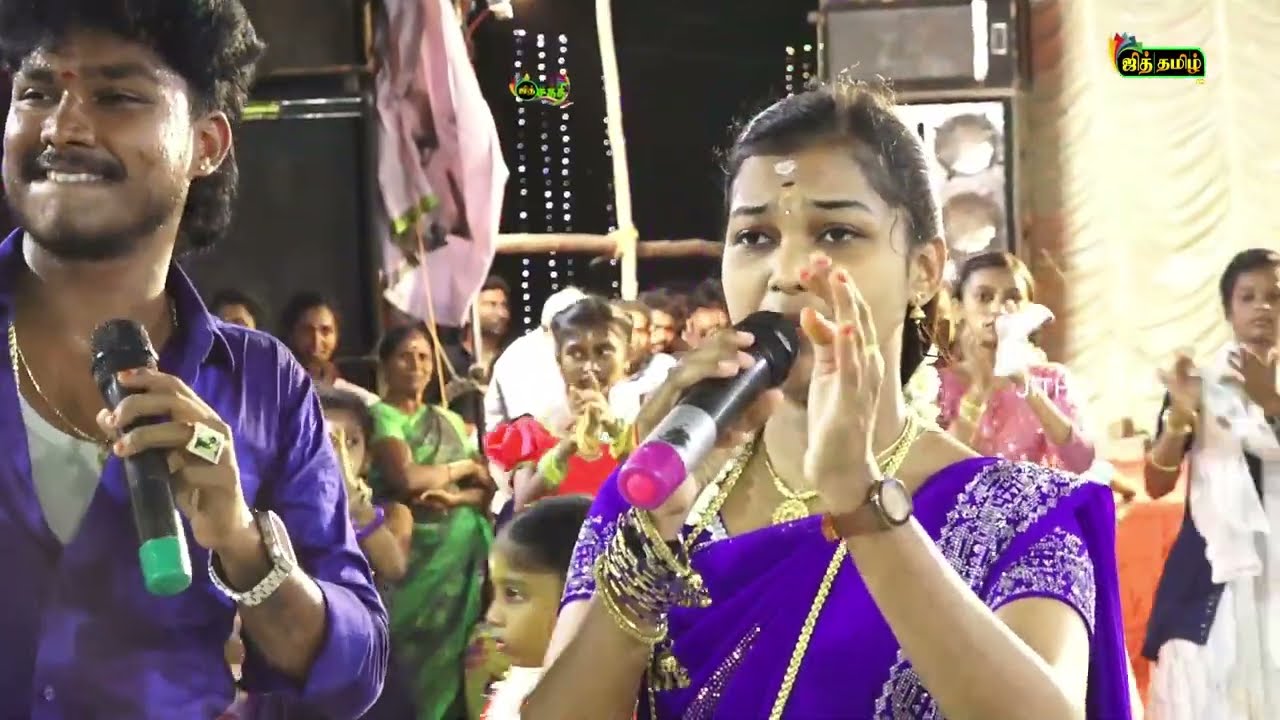 💥தூத்துக்குடி பத்திரகாளி அம்மன் கோவிலில் கலைகட்டிய 💚சத்யா செல்வின் கலக்கலான கும்மிபாட்டு #jithtamil