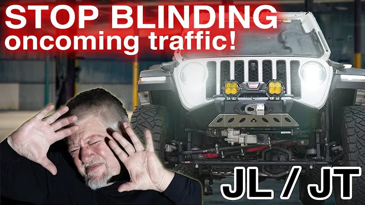 STOP BLINDING Oncoming Traffic!! (How to Aim Jeep JL/JT Headlights)