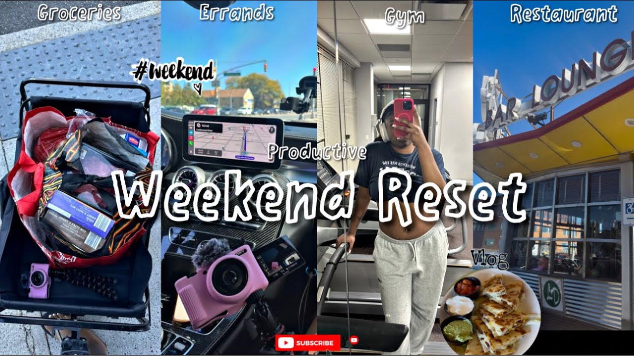Productive Weekend Reset 🌸 Groceries | Gym |Running Errands | Wig Unboxing | & More✨