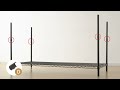 How to Assemble Wire Shelving | REIBII 3000LBS Heavy-Duty Wire Shelf with Wheels for Garage!