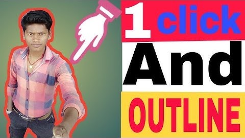 💥One click💡 How To Make outline on photo?With like Technical guruji Hindi//Urdu