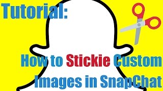 How to Stickie Custom Images in Snapchat - Scissors Tutorial screenshot 2