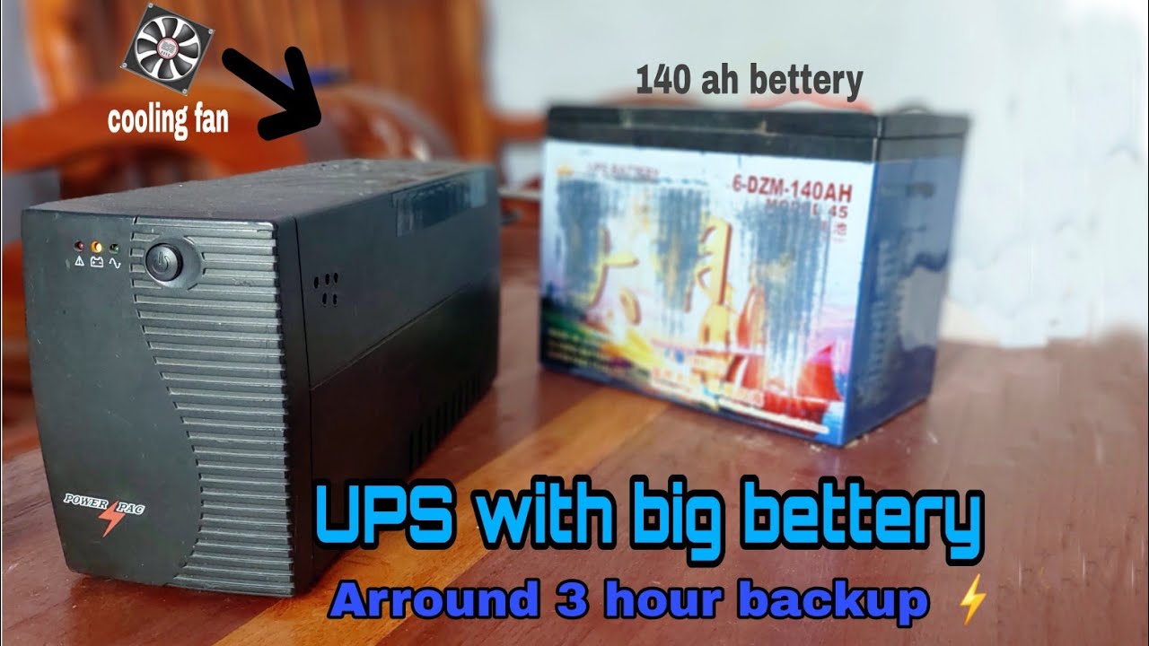 UPS with big battery UPS দিয়ে ৩৪ ঘন্টা ব্যাকআপ YouTube