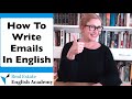 How To Write Emails In English