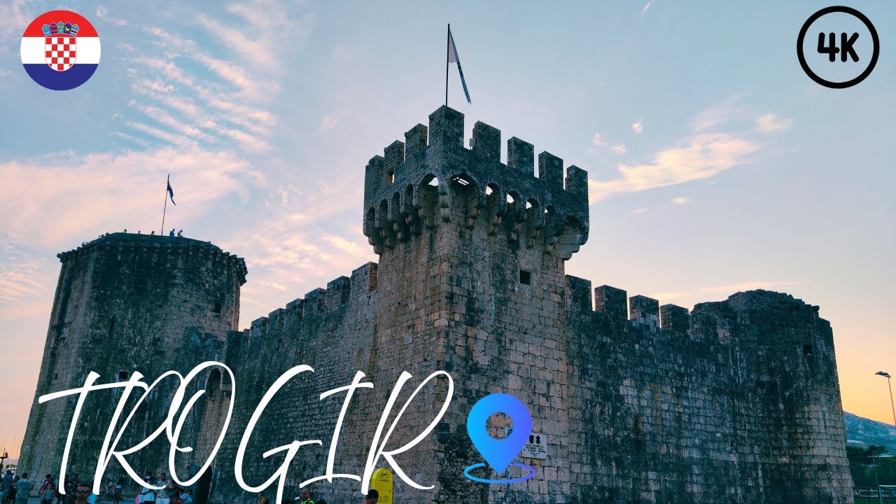 TROGIR WALK TOUR 𝐇𝐑 🇭🇷 | Croatia’s Hidden Gem in Stunning 4K | Relaxing Coastal Walk