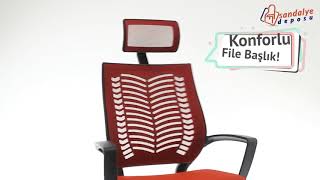 White başlıklı çalışma koltuğu