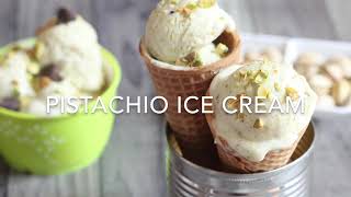 Pista Ice Cream - Eggless | without Ice Cream Maker | 3 ingredients | 8 mins | frozen dessert