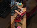 She’s hard at work to meet her deadline. #funny #kids
