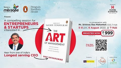 In conversation with Shiv Shivakumar on managing yourself, your team and your business !