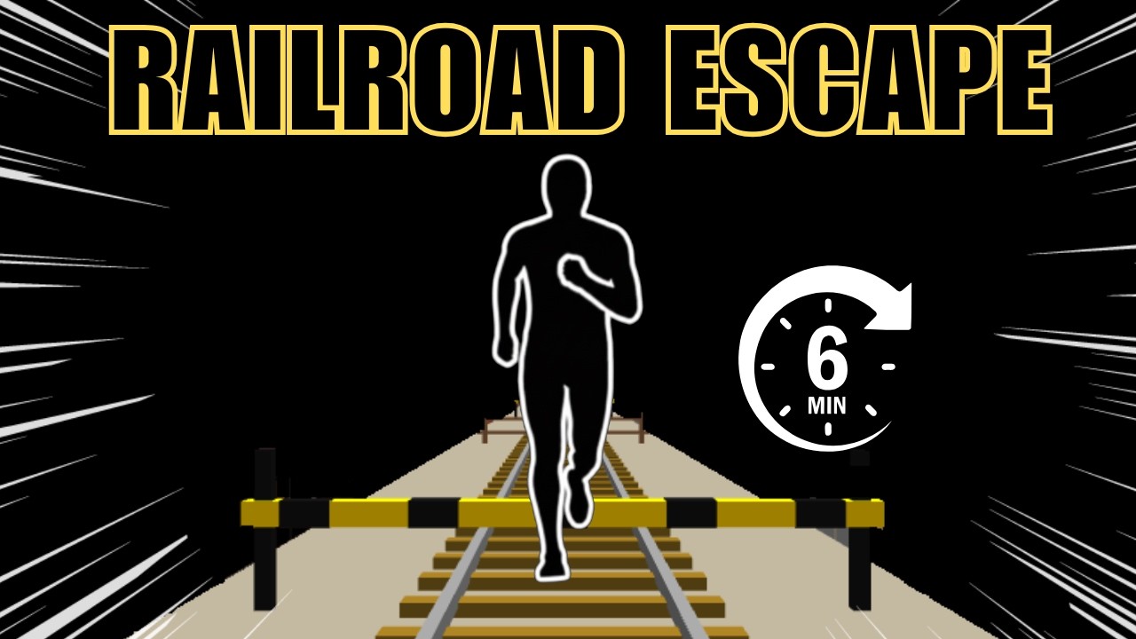 Immersive Interactive Warm-Up | Railroad Escape Theme | Run Cardio Workout for Kids and Adults