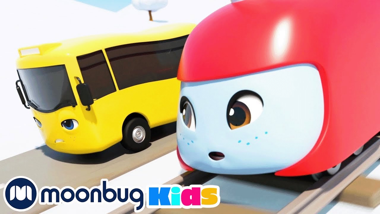 ⁣Buster and Suki's Race | Cars, Trucks & Vehicles Cartoon | Moonbug Kids
