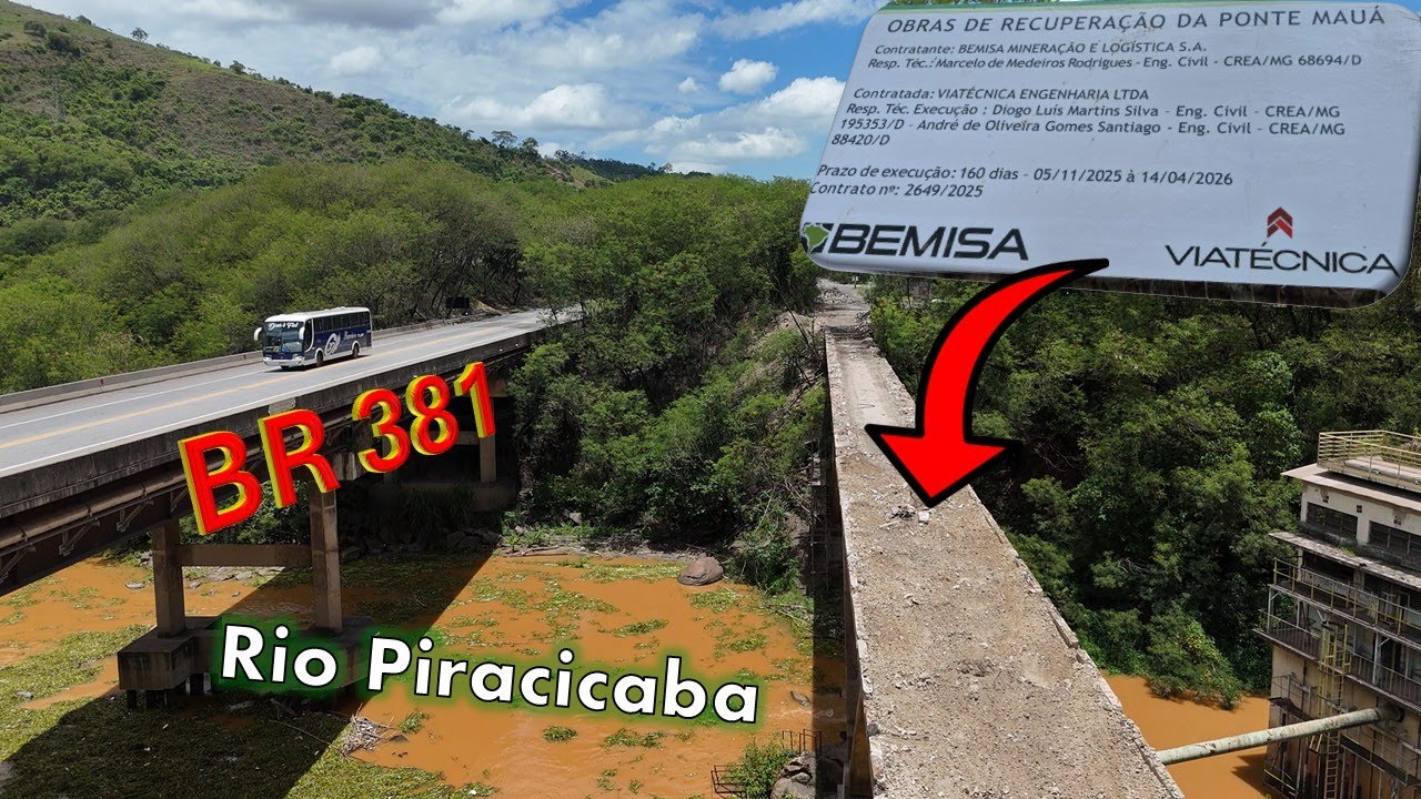 MAIS uma VEZ, a ANTIGA PONTE MAUÁ sendo RESTAURADA e BENEFICIANDO a POPULAÇÃO!