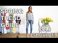 How To Wear the Cold Shoulder Trend I Spring Trend Guide