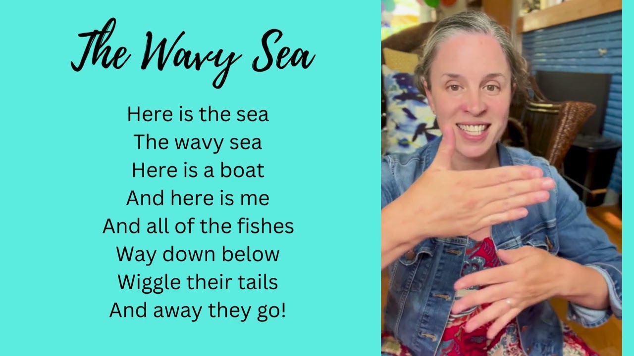 The Wavy Sea | A Fingerplay for Children