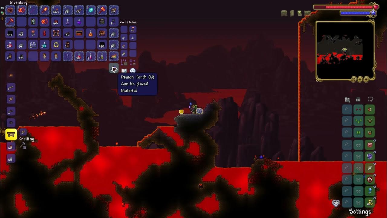 How to get a Demonic Hellcart Terraria 1.4.3.2 YouTube