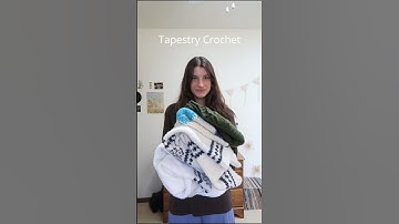 Tapestry Crochet clothing #tapestrycrochet #crochetsweater #crochettop #crochetvest #crochettutorial