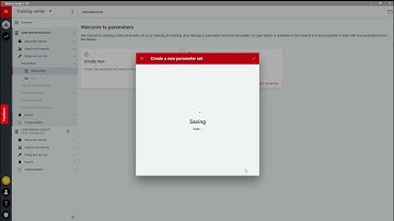 How to set parameters from a backup in MyDrive® Insight