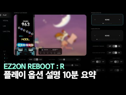무슨 옵션을 건드려야 할지 모르겠다구요? 10분 안에 설명해드립니다 | EZ2ON REBOOT : R