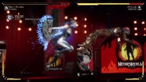 MK11: Kitana Advancing Fan Flutter Hardest Combos
