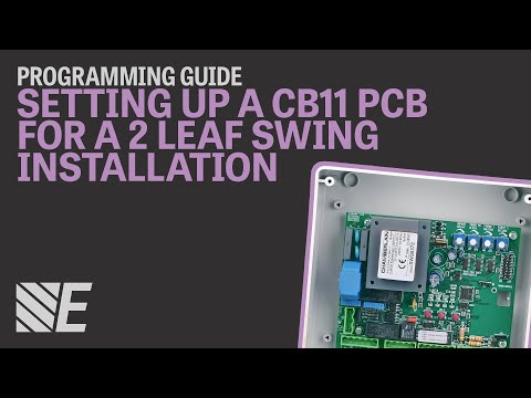 Programming a CB11 PCB for a Double Gate Installation