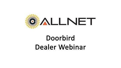 Doorbird Webinar 2017-11-07