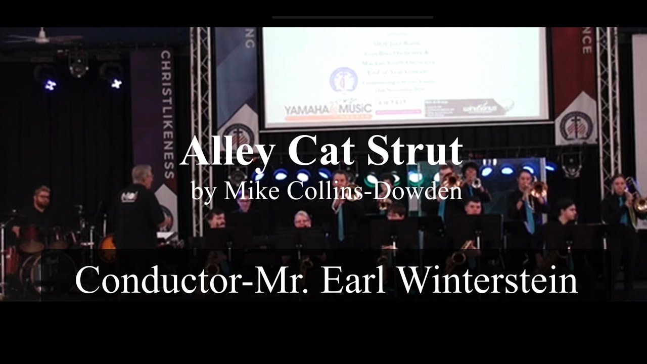 Mackay Orchestra Inc Jazz Band Performance  "Alley Cat Strut"  by Mike Collins-Dowden