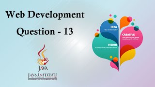 Web Development/Question-13 | Pathum Bandara | Java Institute | Pegasus |