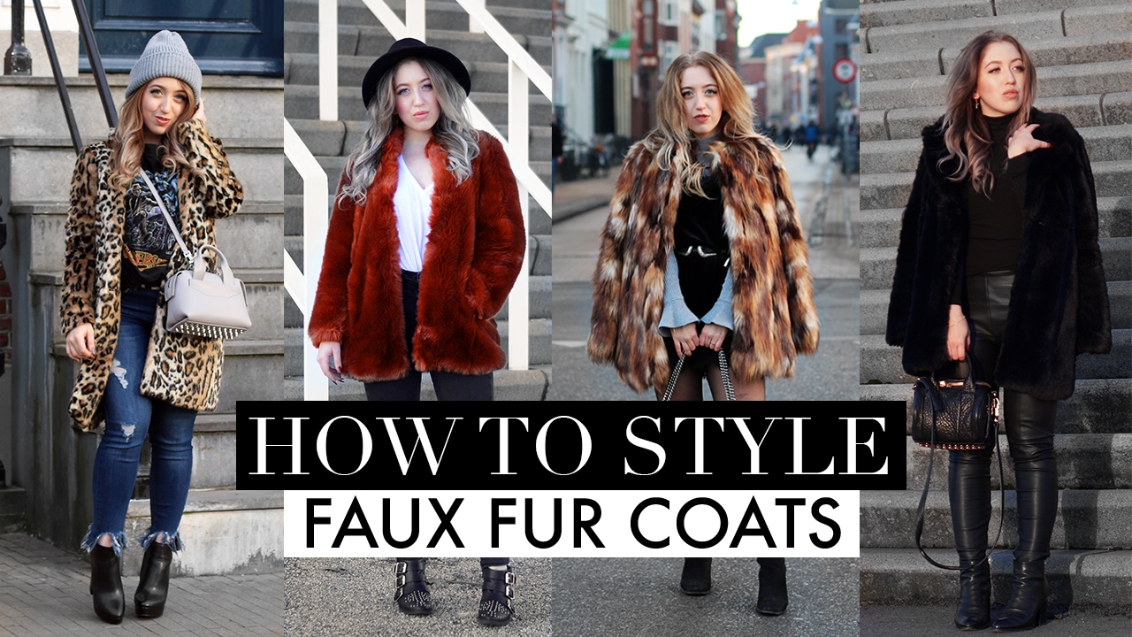 toilet volwassen Scheur HOW TO STYLE | Faux Fur Coats Lookbook - YouTube