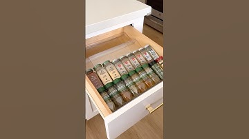 Spice drawer organizer 🤍 linked in bio on Amazon! #amazonfinds #amazongadgets #amazonmusthaves